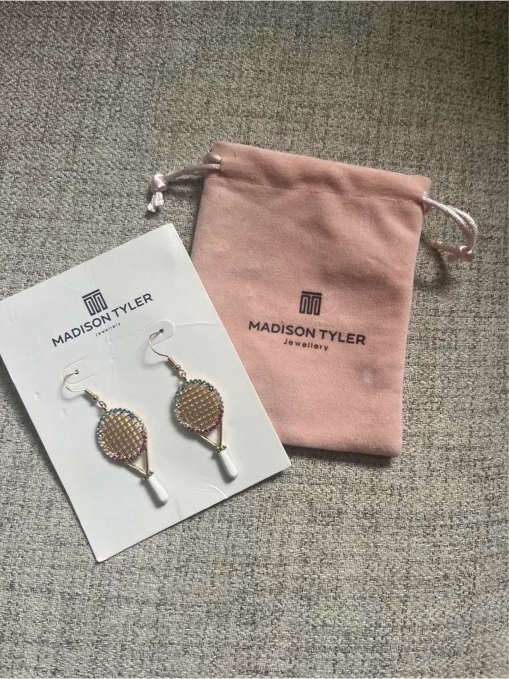 Tennis Racket Earrings